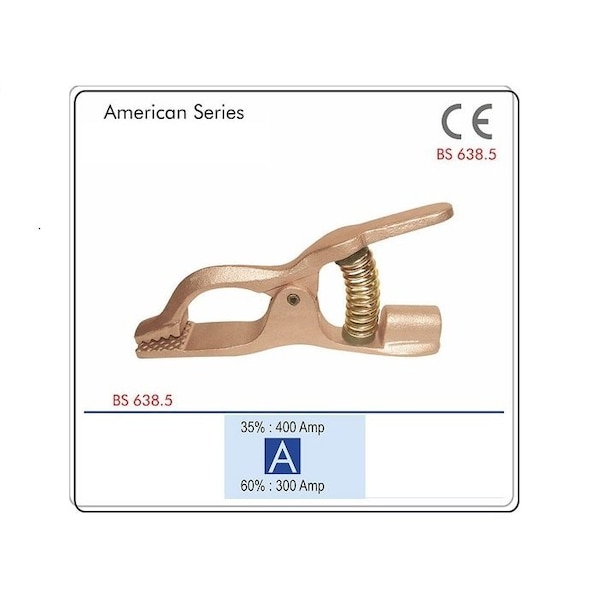 Star Tech Weld Copper Ground Clamp Compatible with Lenco Welding Ground Clamp 300 Amps LG-300 - main